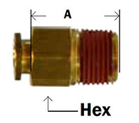 Push In Male Connector Diagram